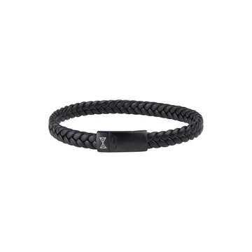 AZE Single Flat String Black-on-Black karkötő 21 cm - AZ-BL010-C-210