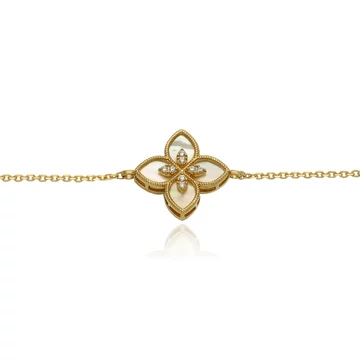 Arany virág karlánc 20 cm - 07S118-4