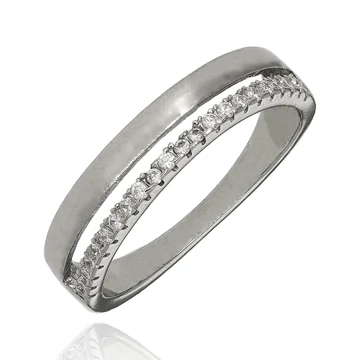 Ezüst gyűrű 48-as méret - 01101-37-48