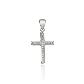 Ezüst kereszt medál - 09137-15
