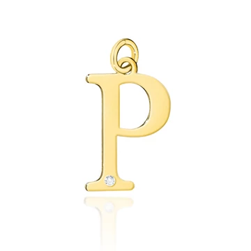 Arany "P" betű medál - Z069-Z-585-B0.005-P