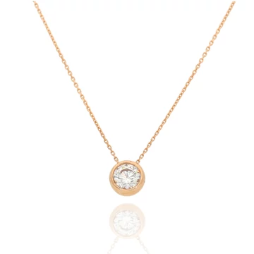 Rosé arany nyaklánc 45 cm - 04R115-2-TC_KT
