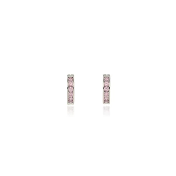 Fehér arany karika fülbevaló - 96-0667-PIN-SCF