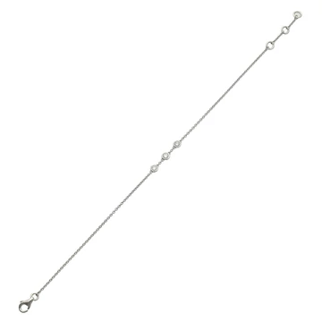 Fehér arany karlánc 18 cm - B54816