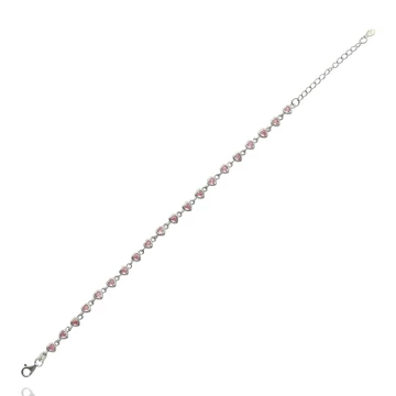 Ezüst szív karlánc 21 cm - 07118-191