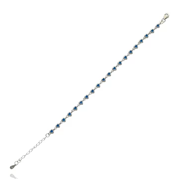 Ezüst szív karlánc 21 cm - 07118-192