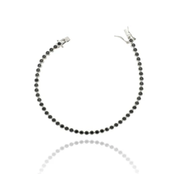 Ezüst tenisz karkötő 20 cm - 07224-11