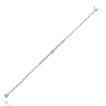 Fehér arany karlánc 18 cm - B32839