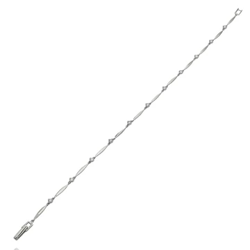 Fehér arany karlánc 18 cm - B49302
