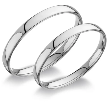 Fehér arany női karikagyűrű 53-as méret - C25F/N/53-D