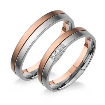 Rosé arany férfi karikagyűrű 70-es méret - H404/70-DB