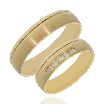 Arany női karikagyűrű 52-es méret - K565/N/52-DB