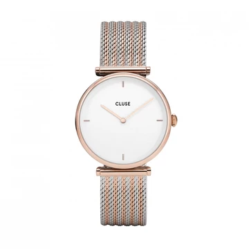 Cluse Triomphe Rose Gold Bicolour Mesh női óra - CW0101208001