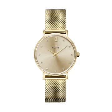 Cluse Minuit Mesh Crystals Full Gold női óra - CW10204