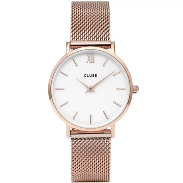 Cluse Minuit Mesh Rose Gold White női óra - CW0101203001