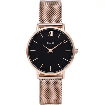 Cluse Minuit Mesh Rose Gold Black női óra - CW0101203003