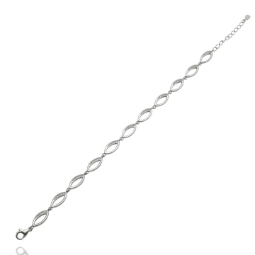 Ezüst karkötő 17-19 cm - 07118-4
