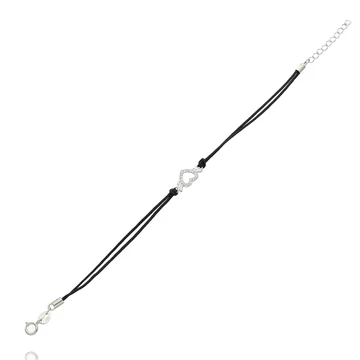 Ezüst szív karkötő 16 cm - 07BL139-06