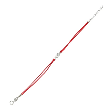 Ezüst szív karkötő 16 cm - 07RED139-01