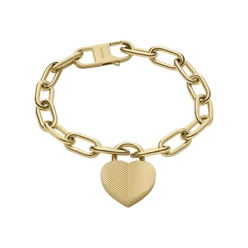 Fossil Harlow Linear Texture szív női karkötő - JF04658710