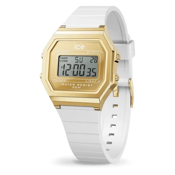 Ice-Watch Ice Digit Retro White Gold Small óra - 022733