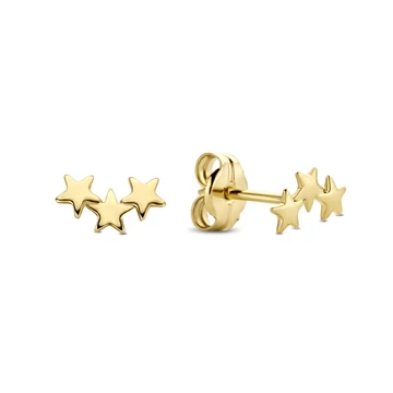 Jackie Gold hármas csillag arany fülbevaló - JKE20.004