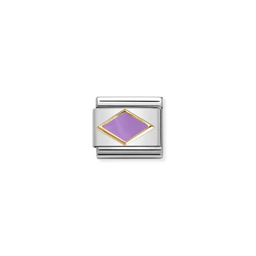 Nomination "Lila rombusz" charm - 030285-50