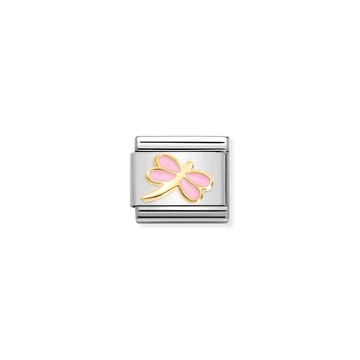 Nomination "Rózsaszín szitakötő" charm - 030285-54