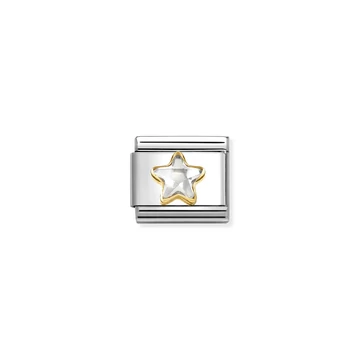 Nomination "Fehér csillag" charm - 030614-010