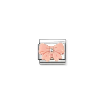 Nomination "Rózsaszín masni" charm - 330509-21
