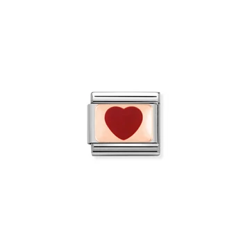 Nomination "Piros szív" charm - 430201-14