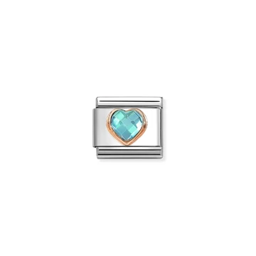 Nomination "Kék szív" charm - 430607-006