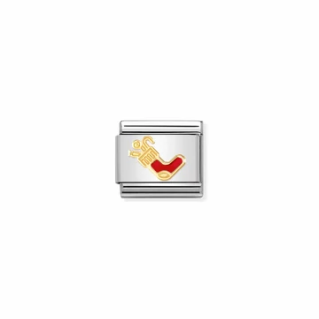 Nomination "Karácsonyi zokni" charm - 030225-25