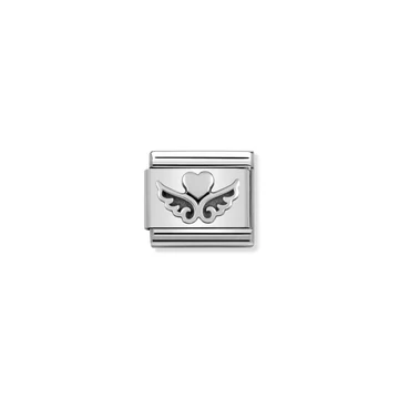 Nomination "Szárnyas szív" charm - 330101-13