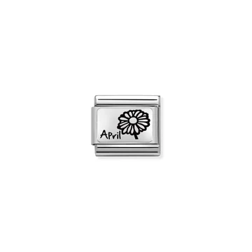 Nomination "Áprilisi születésnapi viráglap" charm - 330112-16