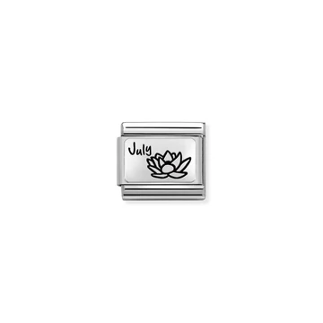 Nomination "Júliusi születésnapi viráglap" charm - 330112-19