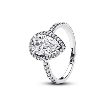 Pandora szikrázó csepp gyűrű 48-as méret - 193012C01-48
