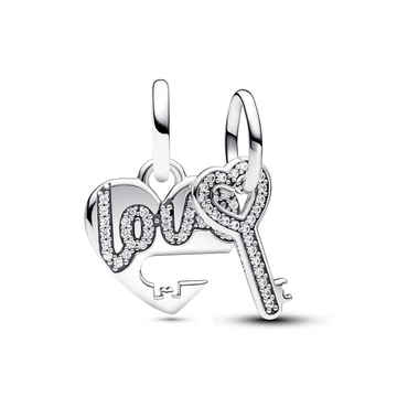 Pandora szétosztható szív és kulcs függő charm - 793081C01
