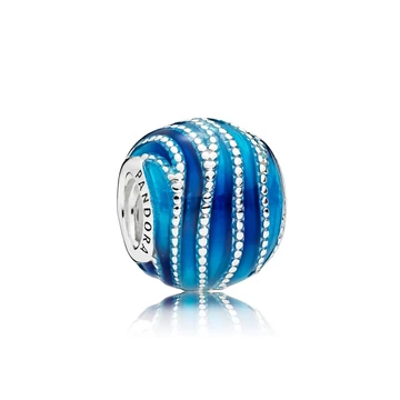 Pandora Kék örvény charm - 797012ENMX