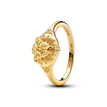 Pandora Trónok harca Lannister oroszlán 14k aranyozott gyűrű 52-es méret - 163139C00-52