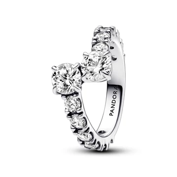 Pandora szikrázó köves gyűrű 48-as méret - 193149C01-48