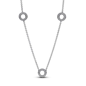 Pandora pavé karikás nyaklánc - 393162C01-50