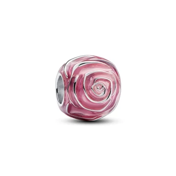 Pandora virágzó rózsaszín rózsa charm- 793212C01