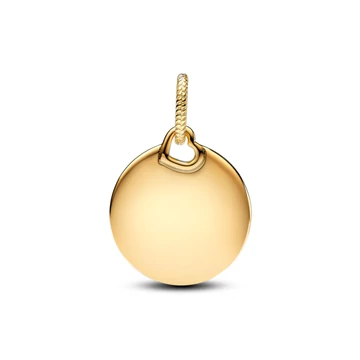 Pandora gravírozható 14k aranyozott kör medál - 368610C00