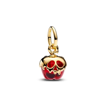Pandora 14k aranyozott Disney Hófehérke Gonosz királynő alma függő charm - 763421C01