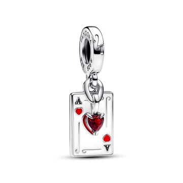 Pandora Disney Alice Csodaországban Gonosz királynő szívek Piros Ász függő charm - 793420C01