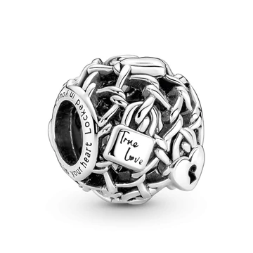 Pandora Áttört szív lakat charm - 790071C00