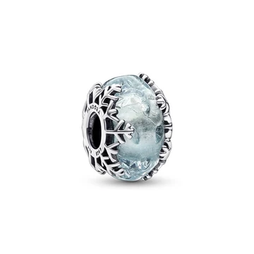 Pandora Kék Téli Hópehely Murano üveg charm - 792377C00