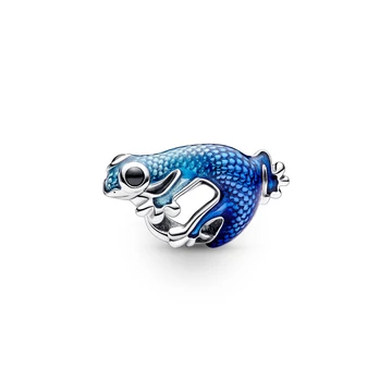 Pandora Metálkék gekkó charm - 792701C01