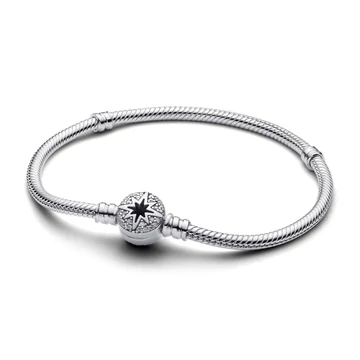 Pandora Északi Sarkcsillag kapcsos kígyólánc karkötő 16 cm - 593584C01-16
